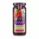Shana Strawberry Fresh Jam jar front label with strawberries image on a white background