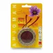 Anjoman saffron in decorative tin container with yellow packaging