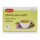 Mostafavi Green Tea & Saffron box front with price sticker
