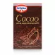 Dr. Oetker cocoa powder box front with cocoa pod design