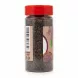 Back label of Bodrum Fine Black Salt with barcode and net weight
