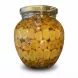 Close-up of DoraLife glass jar filled with mixed nuts and dried fruits in honey