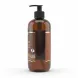 Sleepy premium brown care natural almond liquid soap bottle side with ingredients