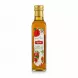 Glass bottle of Somayeh apple vinegar with apple and floral label design