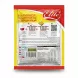 Back view of Elite Chicken and Vermicelli soup packet showing ingredients and cooking instructions