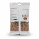 Back view of Yekta Foods roasted salted almond pack showing ingredient and contact details