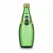 Green glass bottle of Perrier sparkling mineral water