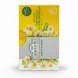 Side view of Ahmad Tea Camomile & Lemongrass Infusion box showing branding without price