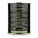 Back view of Cartier pitted black olives tin labeling ingredients