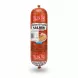 Front view of Melis Chicken & Paprika Salami showing product label and price sticker