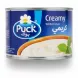 Puck creamy sterilised cream can front label
