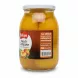 Back label of Bodrum Peach Compote jar with no added preservatives claim