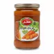 Glass jar of Sahar Carrot Jam with label showing carrots