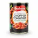 Bodrum branded canned chopped tomatoes front label