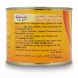 Back label of Anjoman Gheyme Sibzamini stew can with ingredients and allergy advice