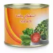 Side label of Anjoman canned spinach with product name