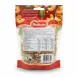Back pack of Bodrum Roasted & Salted Cashew Nuts showing ingredients and nutritional info