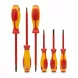 Firefox 6-piece screwdriver set with yellow and red handles