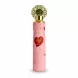 Nusuk Saher air freshener with pink bottle and gold ornamental cap