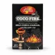 California Garden Coco Fire Charcoal box with Arabic label and images of grilling and shisha