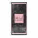 Lil Nisae Faqat perfume box front with pink and black leaf design