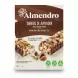Box of el Almendro almond bars with dark chocolate and nuts on display