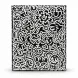 Back view of Kleenex tissue box featuring detailed black and white doodle pattern