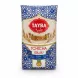 Front view of Tayba brand fine Tchicha barley semolina package showing blue and gold design