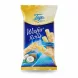 Tago brand wafer rolls with coconut flavour cream in blue and yellow packaging