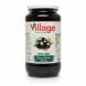 Village brand jar of extra large pitted black olives front label