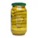 Back view of Al Dayaa Fields Wild Cucumber Pickles jar showing nutrition and contact info
