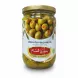 Jar of Sedi Hisham green olives stuffed with carrot pieces