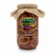 Glass jar of Al Dayaa Fields Extra Walnut Eggplant Pickles with rustic fabric lid
