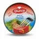 Top view of Durra Tuna Chunks Hot in Soya Oil can featuring red chilli graphic