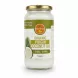 Glass jar of NaturiFresh Organic Virgin Coconut Oil with green and white label