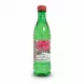 Green plastic bottle with red cap holding Amalia Rose Flavoured Water featuring a rose image on label