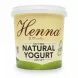 Henna fat free natural yogurt tub front label