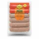 Pack of five Najma Lincolnshire Style Turkey Sausages in clear plastic packaging with orange and red label
