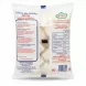 Back of the frozen cassava yuca packaging showing cooking instructions and nutritional facts