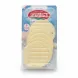Close-up of Galbani Mozzarella Panini sliced cheese in clear pack