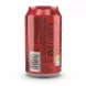 Back side of Coca-Cola Zero Sugar can showing nutrition information and recycling details