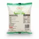 Back view of Taj crushed garlic pack displaying ingredients and nutritional information