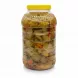Side view of Sera mixed pickled vegetables jar showing contents