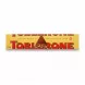 Toblerone chocolate bar packaging showing triangular chocolate piece illustration
