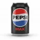 Pepsi Max black and red branded 330ml can front view