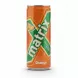 Front view of Matrix Orange carbonated drink in slim can