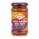 Jar of Patak's Tikka Masala Spice Paste on desk