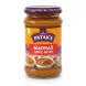 Patak's Madras Spice Paste jar nutrition and usage instructions
