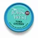 John West Tuna Chunks can top view with no drain label
