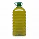Back view of 3 litre Garusana cooking oil bottle with green cap and handle